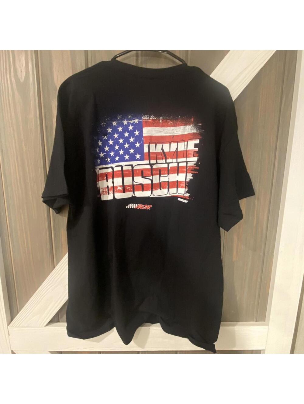 RCR NASCAR Kyle Busch Black Flag T-shirt - XL